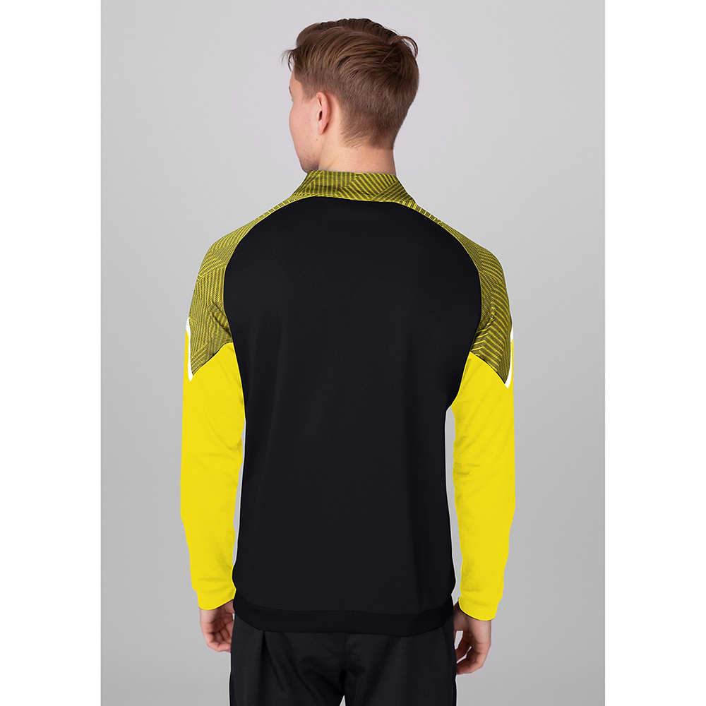 POLYESTER JACKET JAKO PERFORMANCE, BLACK-SOFT YELLOW KIDS. 