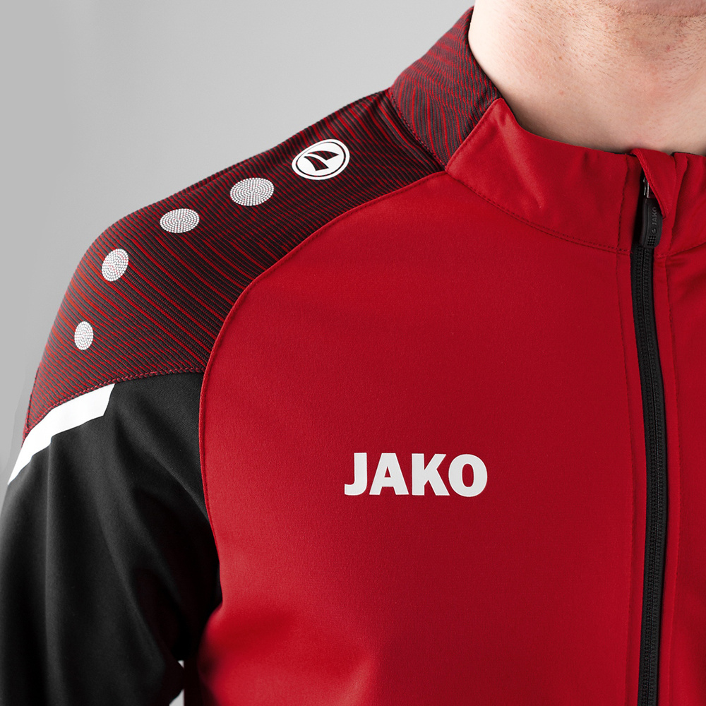 POLYESTER JACKET JAKO PERFORMANCE, RED-BLACK MEN. 