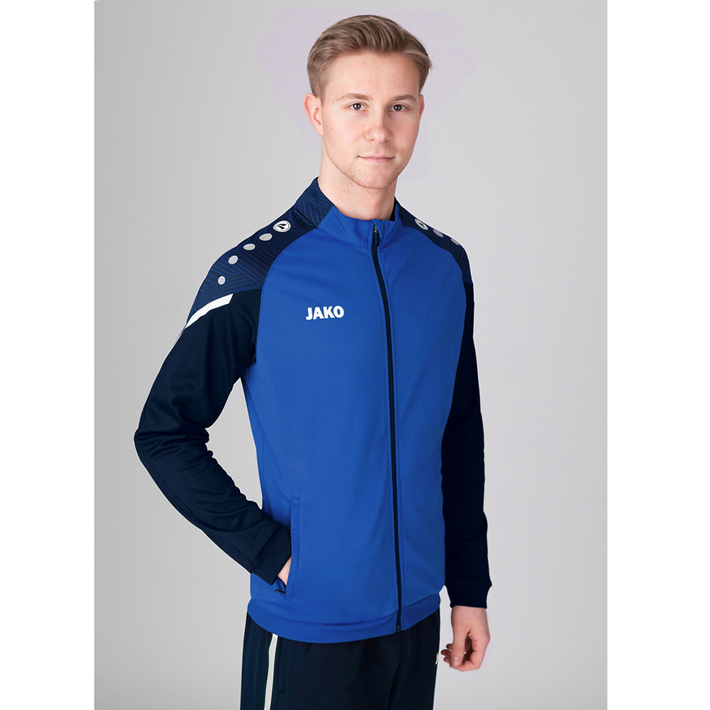 POLYESTER JACKET JAKO PERFORMANCE, ROYAL-SEABLUE MEN. 