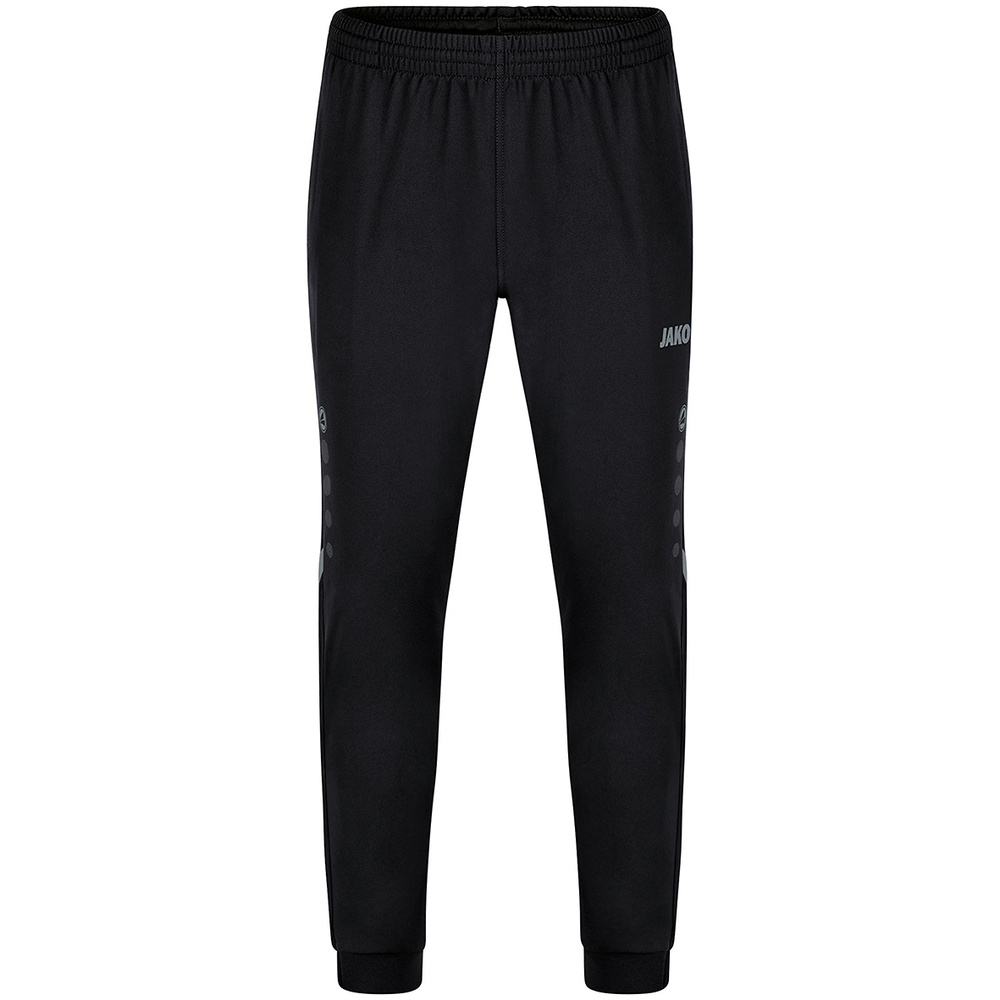 POLYESTER TROUSERS JAKO CHALLENGE, BLACK-STONE GREY KIDS. 