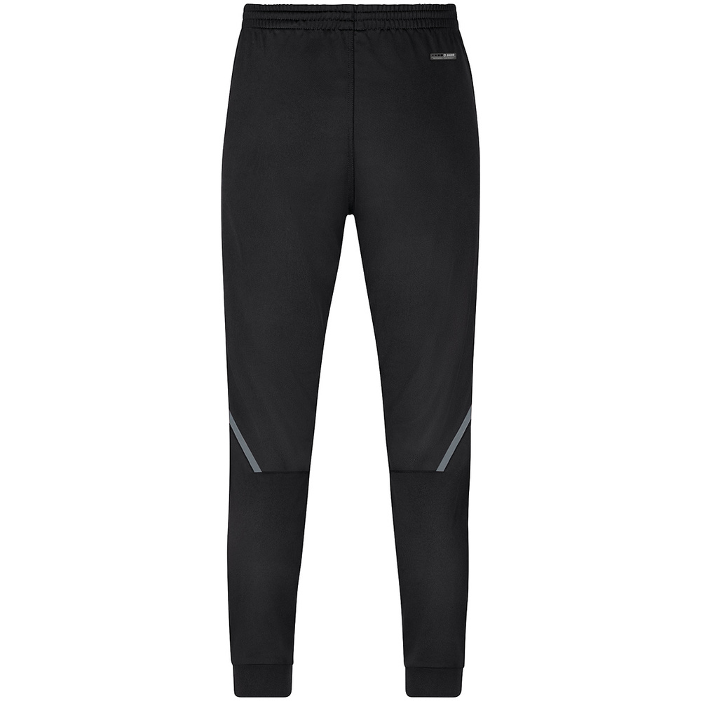 POLYESTER TROUSERS JAKO CHALLENGE, BLACK-STONE GREY KIDS. 