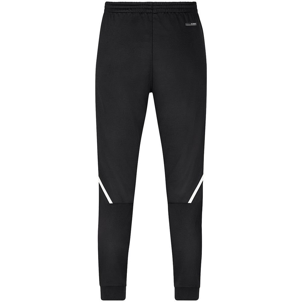 POLYESTER TROUSERS JAKO CHALLENGE, BLACK-WHITE MEN. 