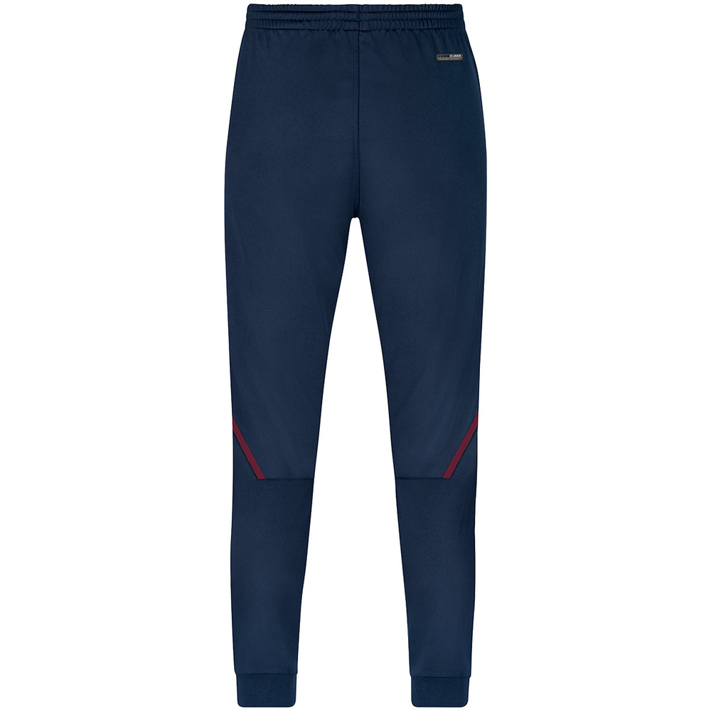 POLYESTER TROUSERS JAKO CHALLENGE, SEABLUE-MAROON KIDS. 