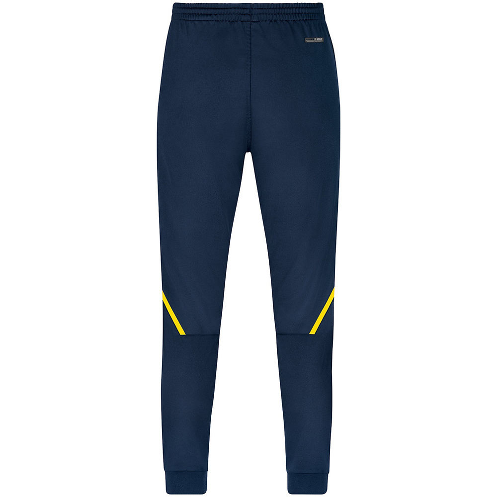 POLYESTER TROUSERS JAKO CHALLENGE, SEABLUE-NEON YELLOW MEN. 