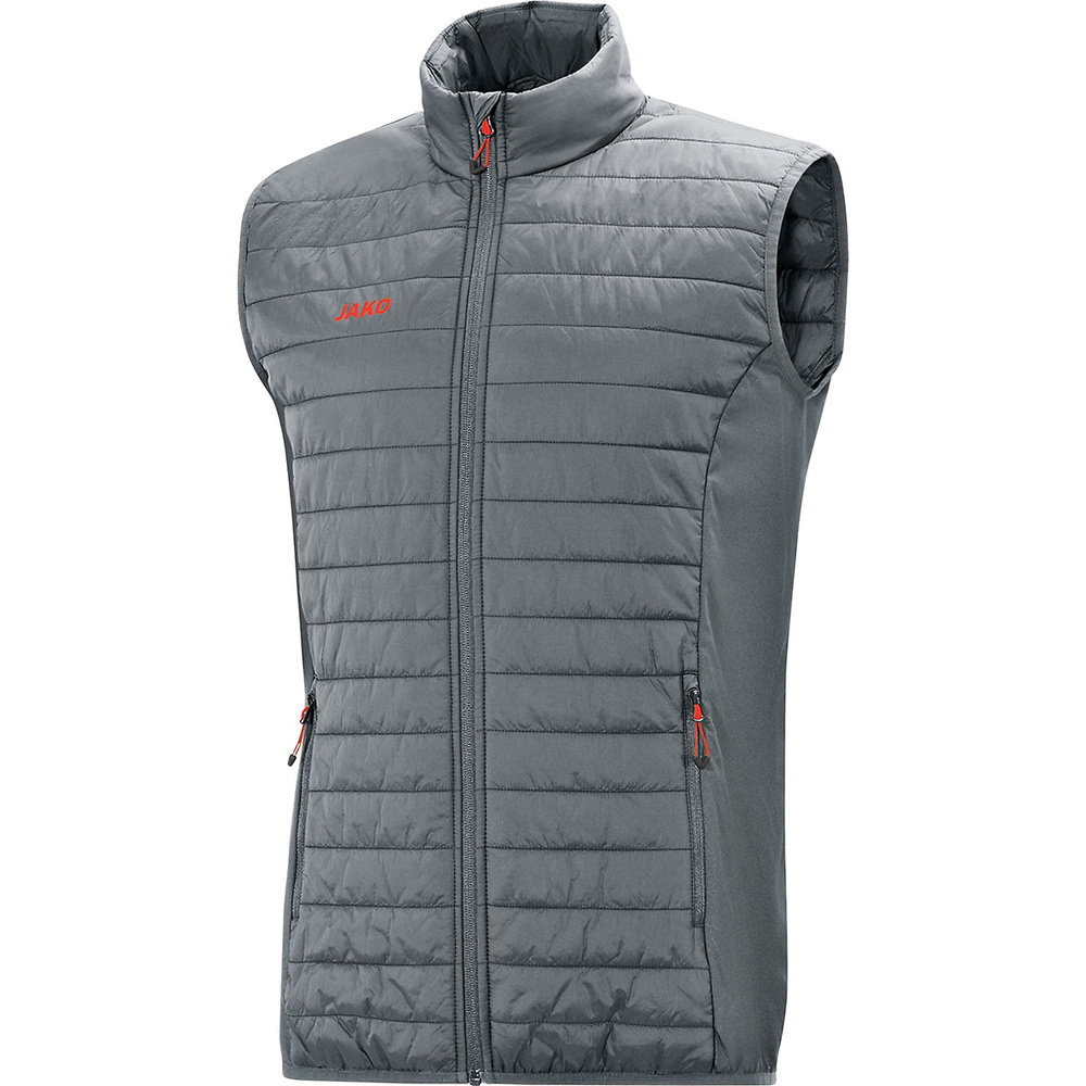 QUILTED VEST JAKO PREMIUM, STONE GREY MEN. 