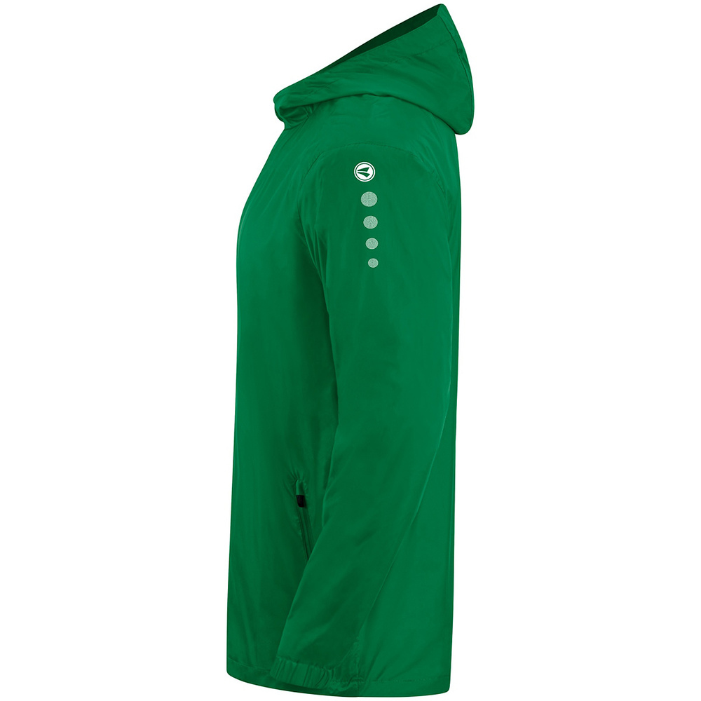 RAIN JACKET JAKO TEAM 2.0, SPORT GREEN KIDS. 