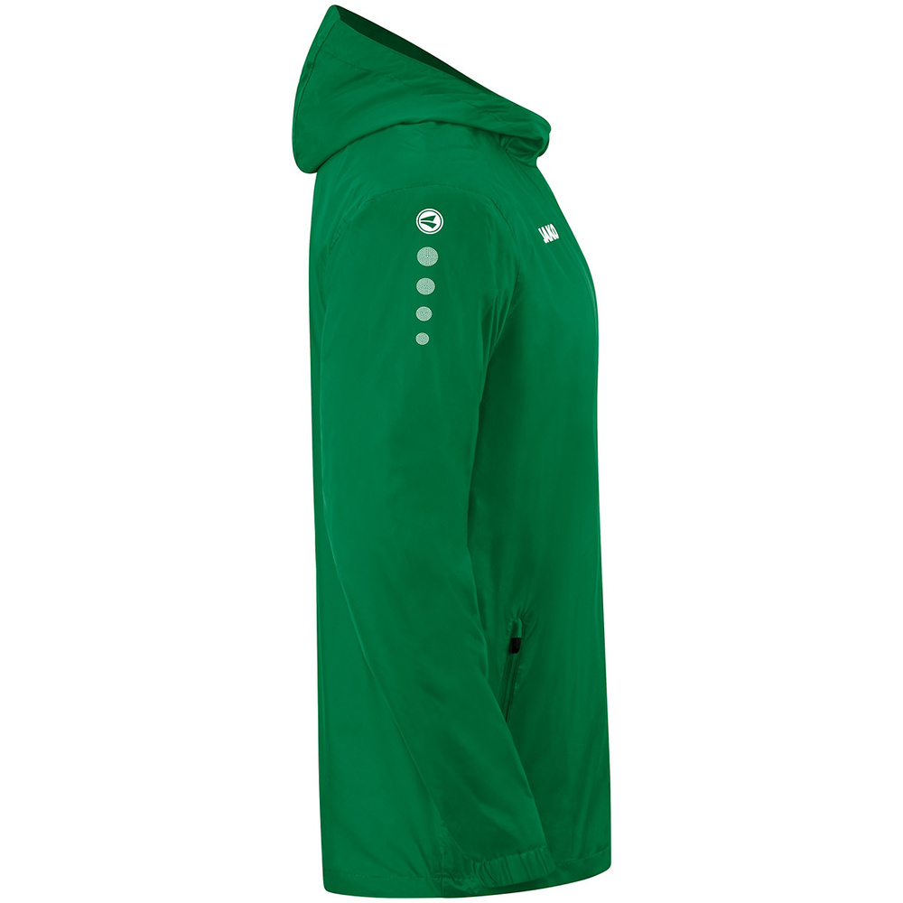 RAIN JACKET JAKO TEAM 2.0, SPORT GREEN KIDS. 