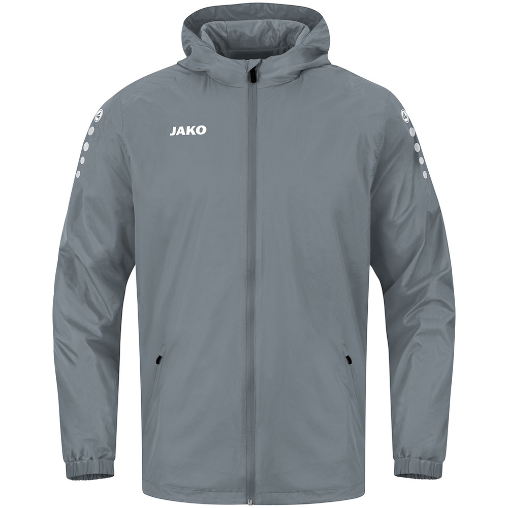 RAIN JACKET JAKO TEAM 2.0, STONE GREY KIDS. 