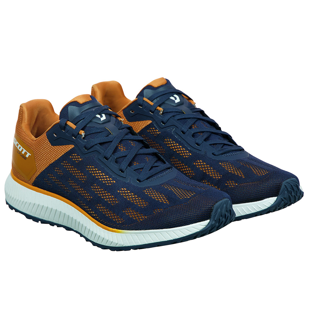 RUNNING SHOES SCOTT CRUISE, MIDNIGHT BLUE-COPPER ORANGE MAN. 