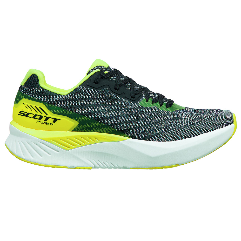 RUNNING SHOES SCOTT PURSUIT, BLACK-YELLOW MAN. 