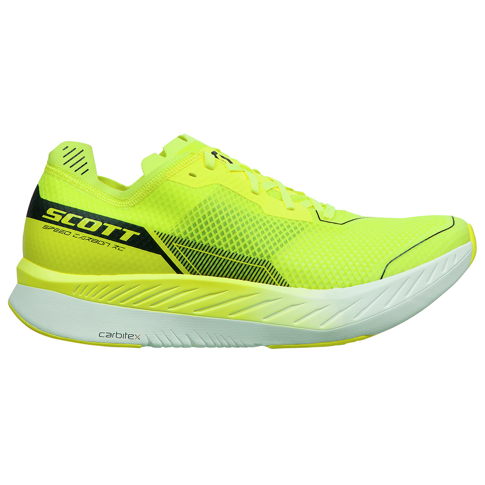 RUNNING SHOES SCOTT SPEED CARBON RC, YELLOW-WHITE MAN. 