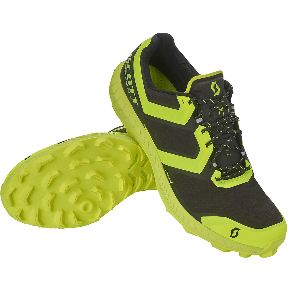 RUNNING SHOES SCOTT SUPERTRAC RC 2, BLACK-YELLOW MAN. 