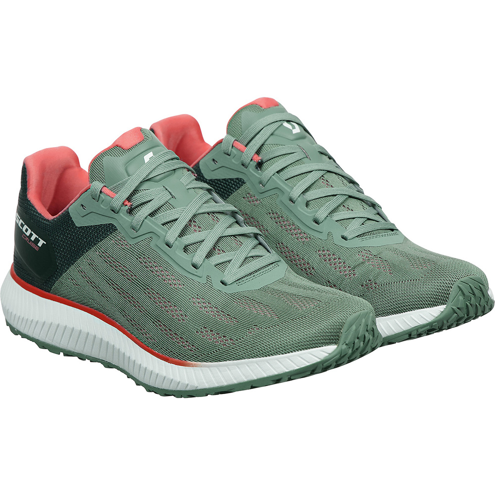 RUNNING SHOES SCOTT WS CRUISE, FROST-GREEN-CORAL-PINK WOMAN. 