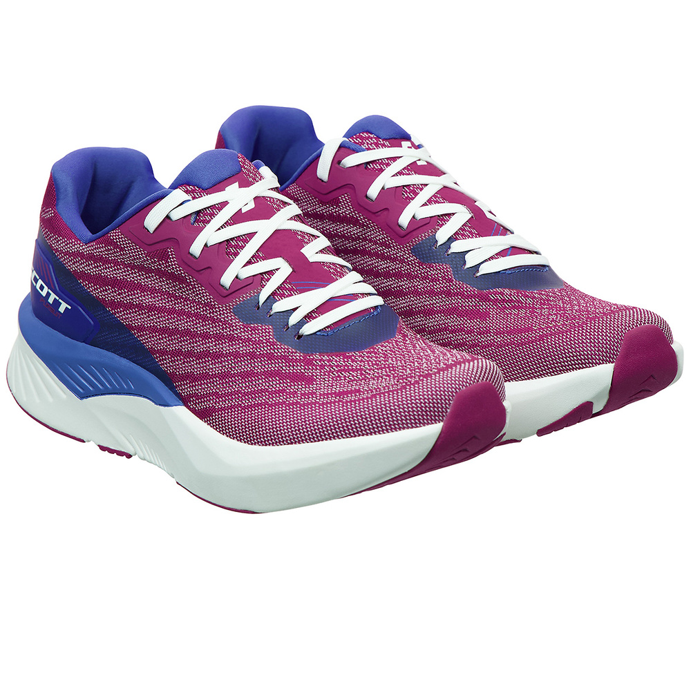 RUNNING SHOES SCOTT WS PURSUIT, CARMINE-PINK-AMPARO-BLUE WOMAN. 