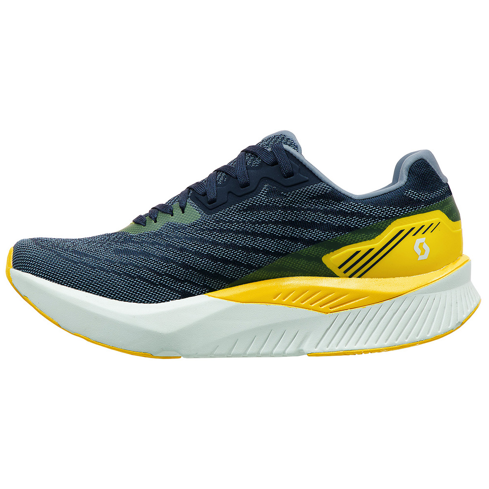 RUNNING SHOES SCOTT WS PURSUIT, MIDNIGHT BLUE-SUN YELLOW WOMAN. 