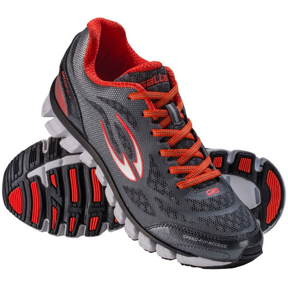 RUNNING SHOES SPORT-SALLER SFA+TWO, GREY-RED-WHITE. 