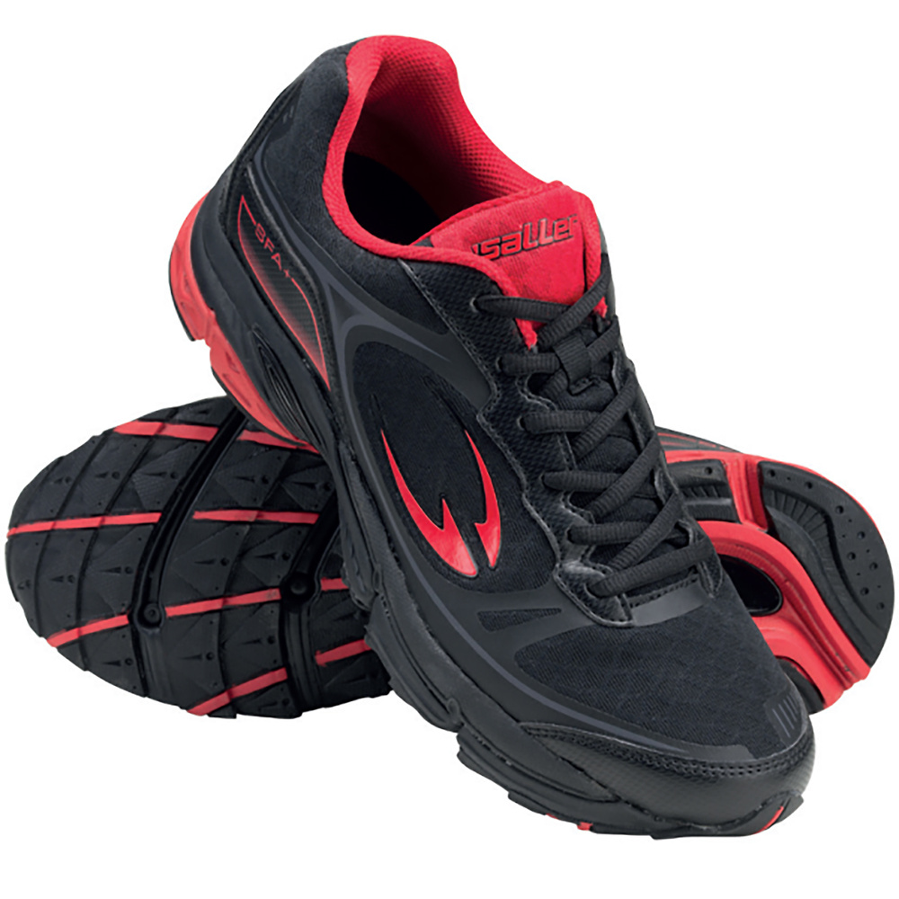 SALLER-FAST-RUN RUNNING SHOES, BLACK. 