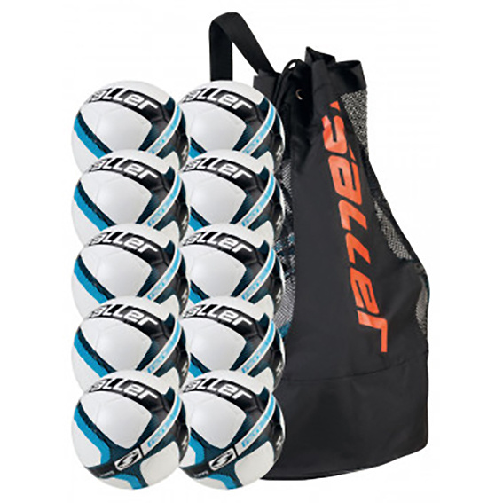 SALLERINSPIRE TRAINING FOOTBALL BALL (10 BALLS PACK + SACK).. 