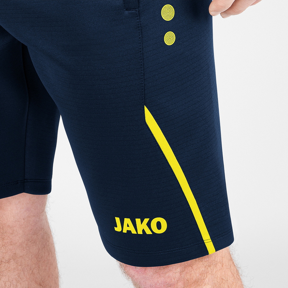 SHORT DE ENTRENAMIENTO JAKO CHALLENGE, MARINO-AMARILLO HOMBRE. 