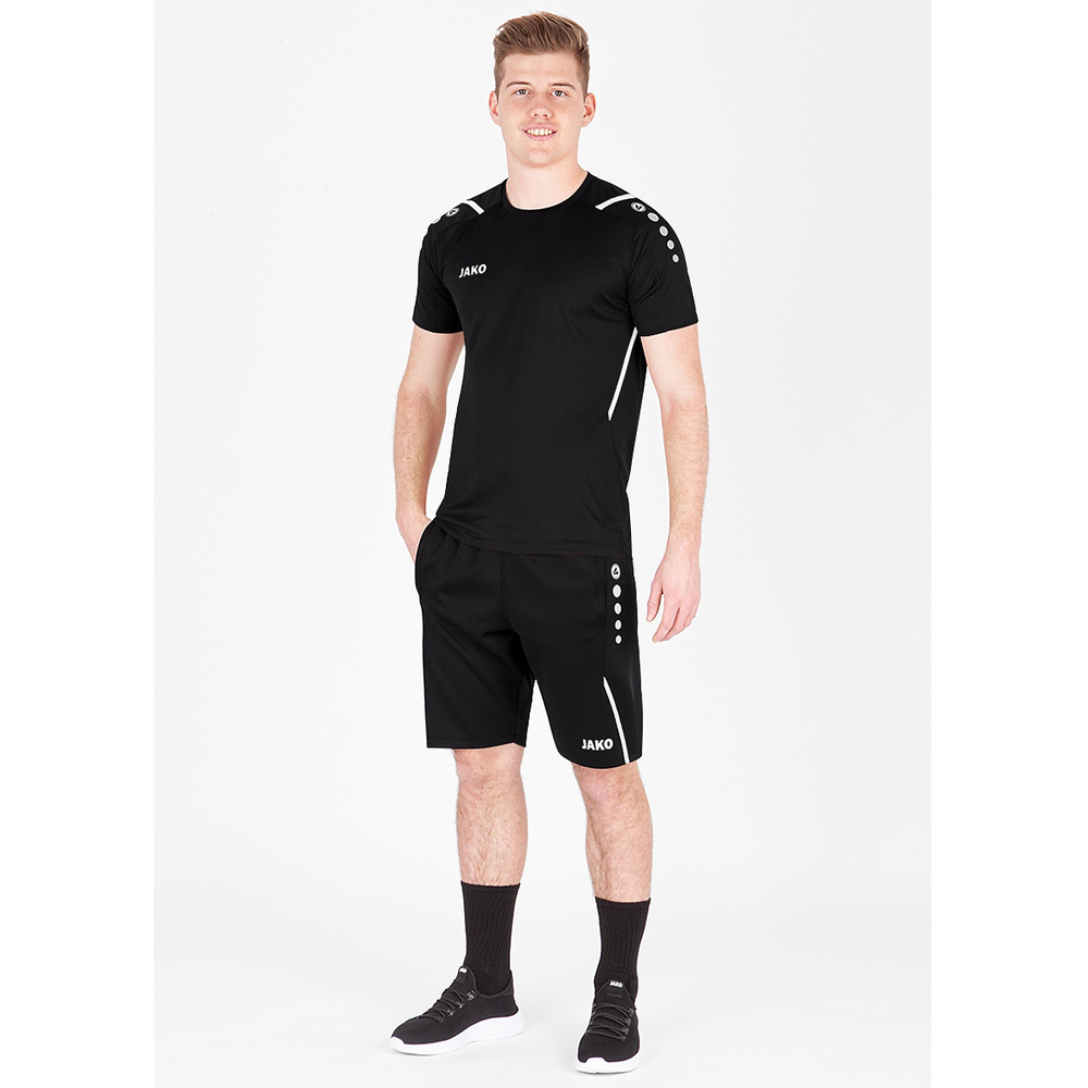 SHORT DE ENTRENAMIENTO JAKO CHALLENGE, NEGRO-BLANCO HOMBRE. 