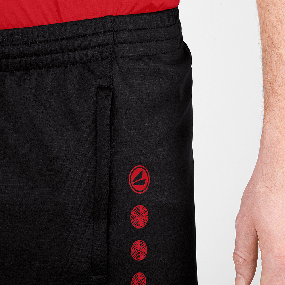 SHORT DE ENTRENAMIENTO JAKO CHALLENGE, NEGRO-ROJO HOMBRE. 