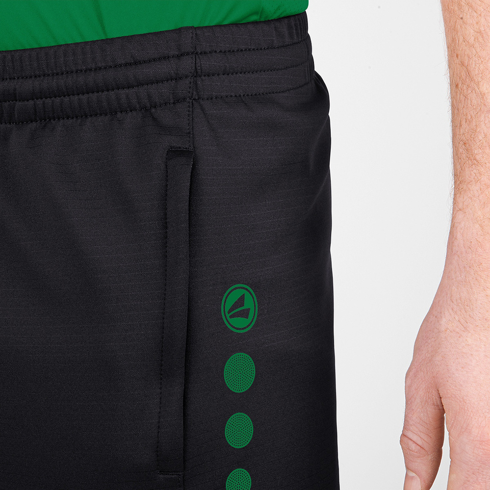 SHORT DE ENTRENAMIENTO JAKO CHALLENGE, NEGRO-VERDE HOMBRE. 