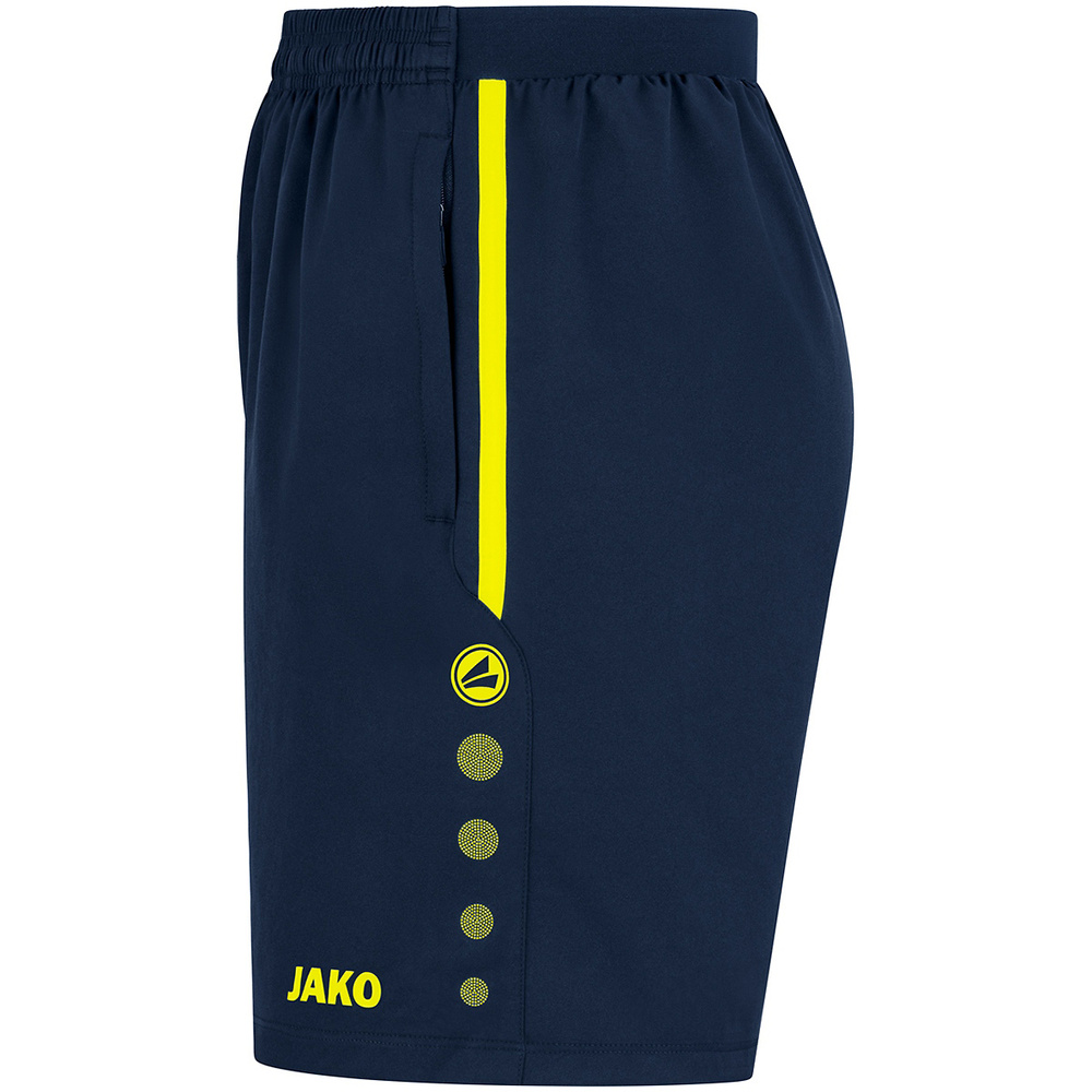 SHORT JAKO ALLROUND, MARINO-AMARILLO NEÓN HOMBRE. 