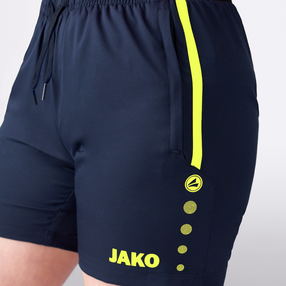 SHORT JAKO ALLROUND, MARINO-AMARILLO NEÓN MUJER. 