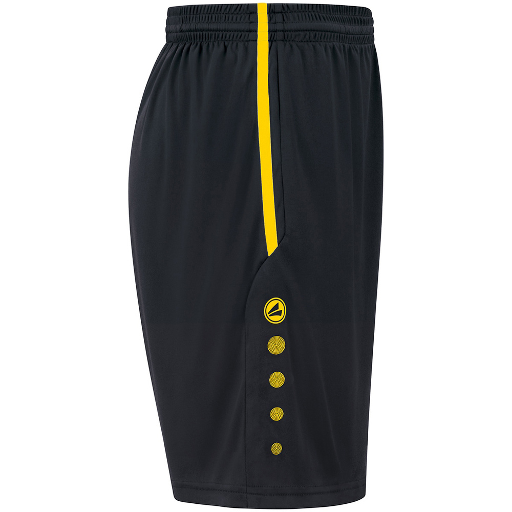 SHORT JAKO ALLROUND, NEGRO-AMARILLO HOMBRE. 