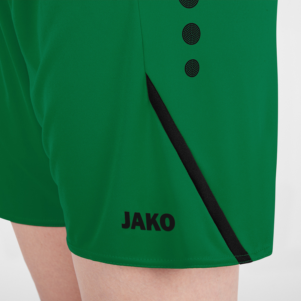 SHORT JAKO CHALLENGE, VERDE-NEGRO MUJER. 