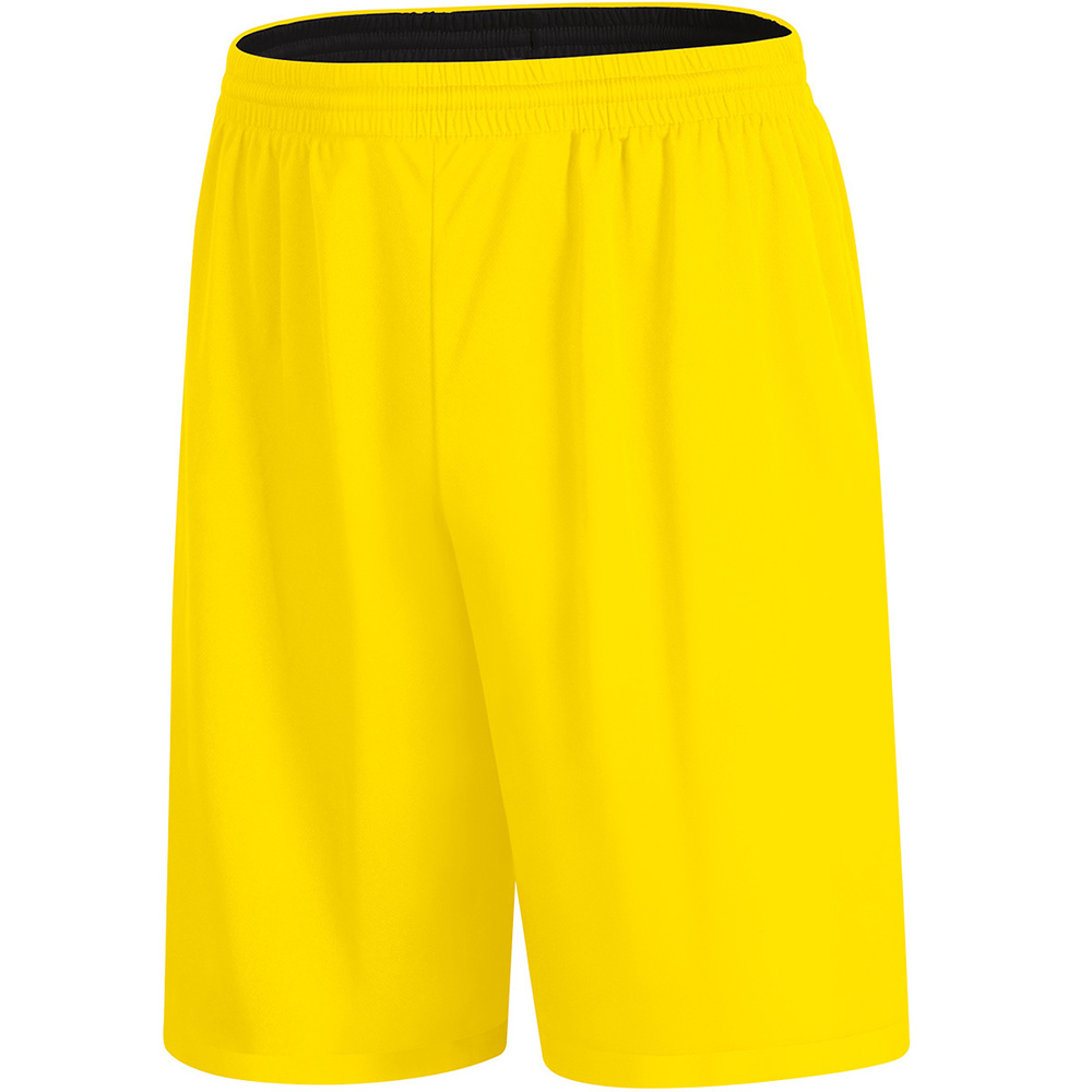 SHORT REVERSIBLE JAKO CHANGE 2.0, NEGRO-AMARILLO HOMBRE. 