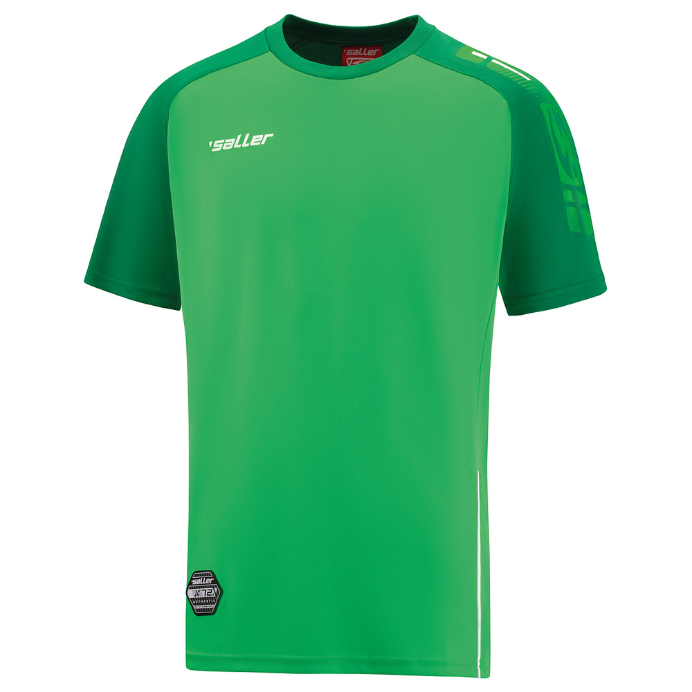 SHORT SLEEVE T-SHIRT SALLERX.72, GREEN-EMERALD-WHITE UNISEX. 