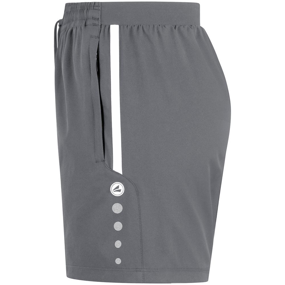 SHORTS JAKO ALLROUND, ANTHRACITE LIGHT WOMEN. 