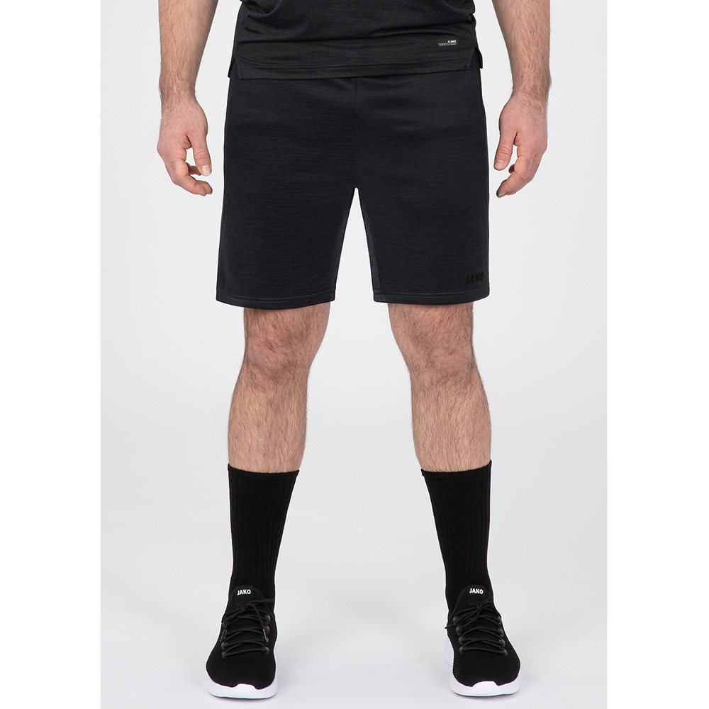 SHORTS JAKO CHALLENGE, BLACK MELANGE KIDS. 