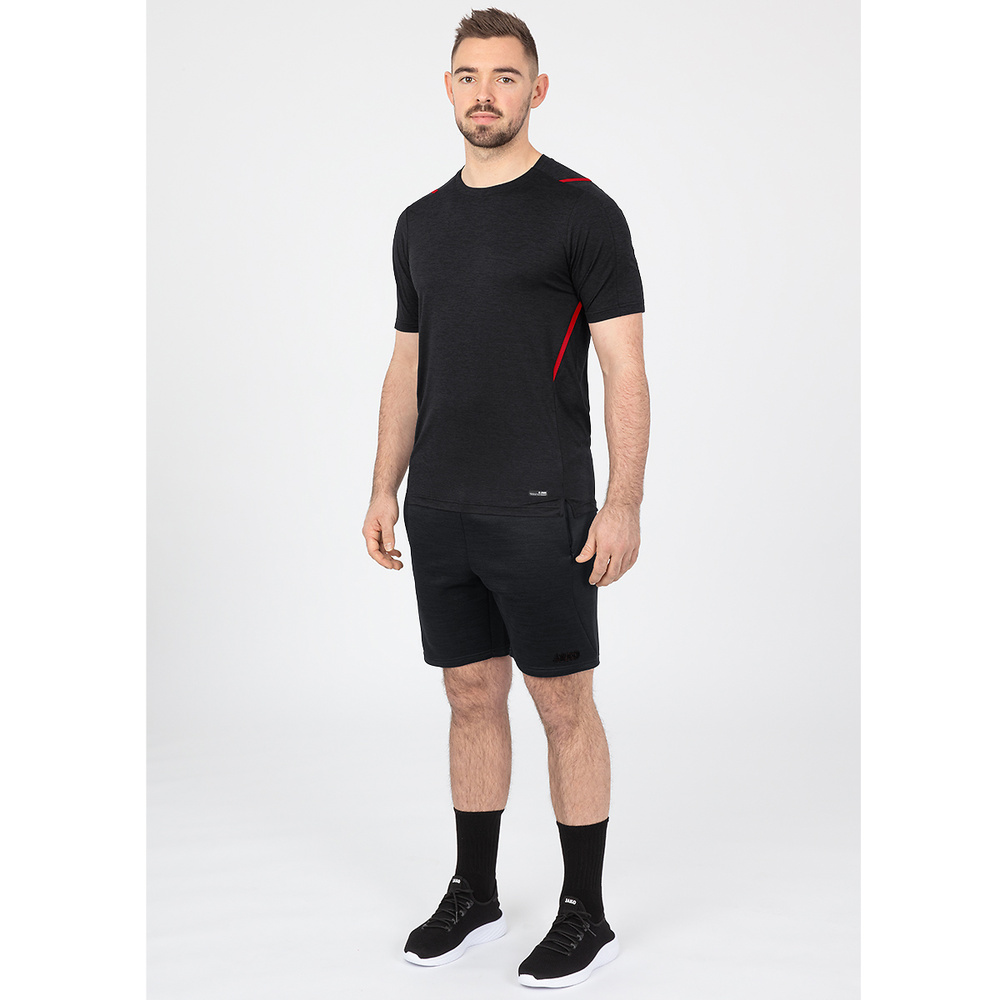 SHORTS JAKO CHALLENGE, BLACK MELANGE MEN. 