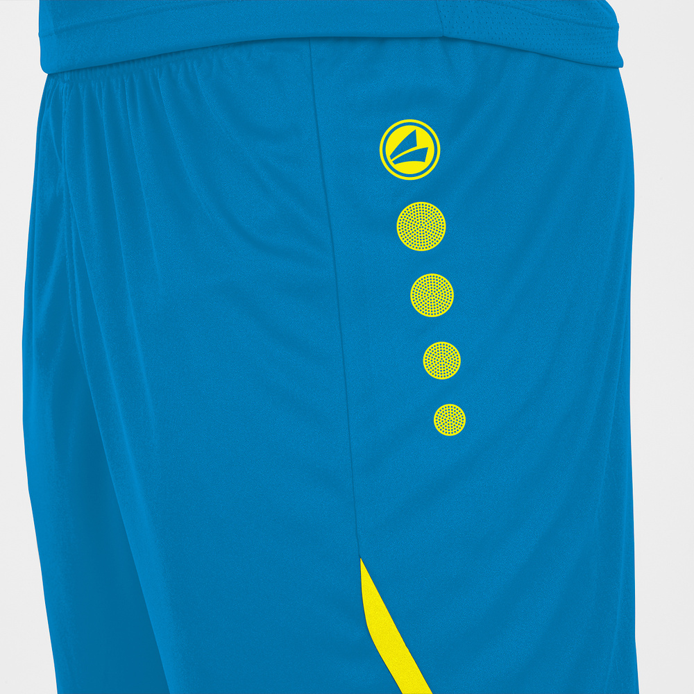 SHORTS JAKO CHALLENGE, BLUE-NEON YELLOW KIDS. 