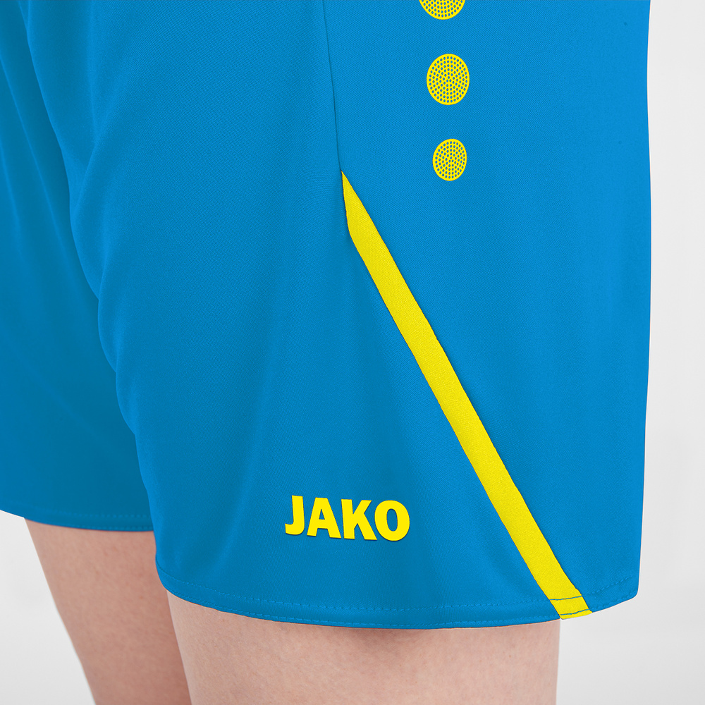 SHORTS JAKO CHALLENGE, BLUE-NEON YELLOW WOMEN. 