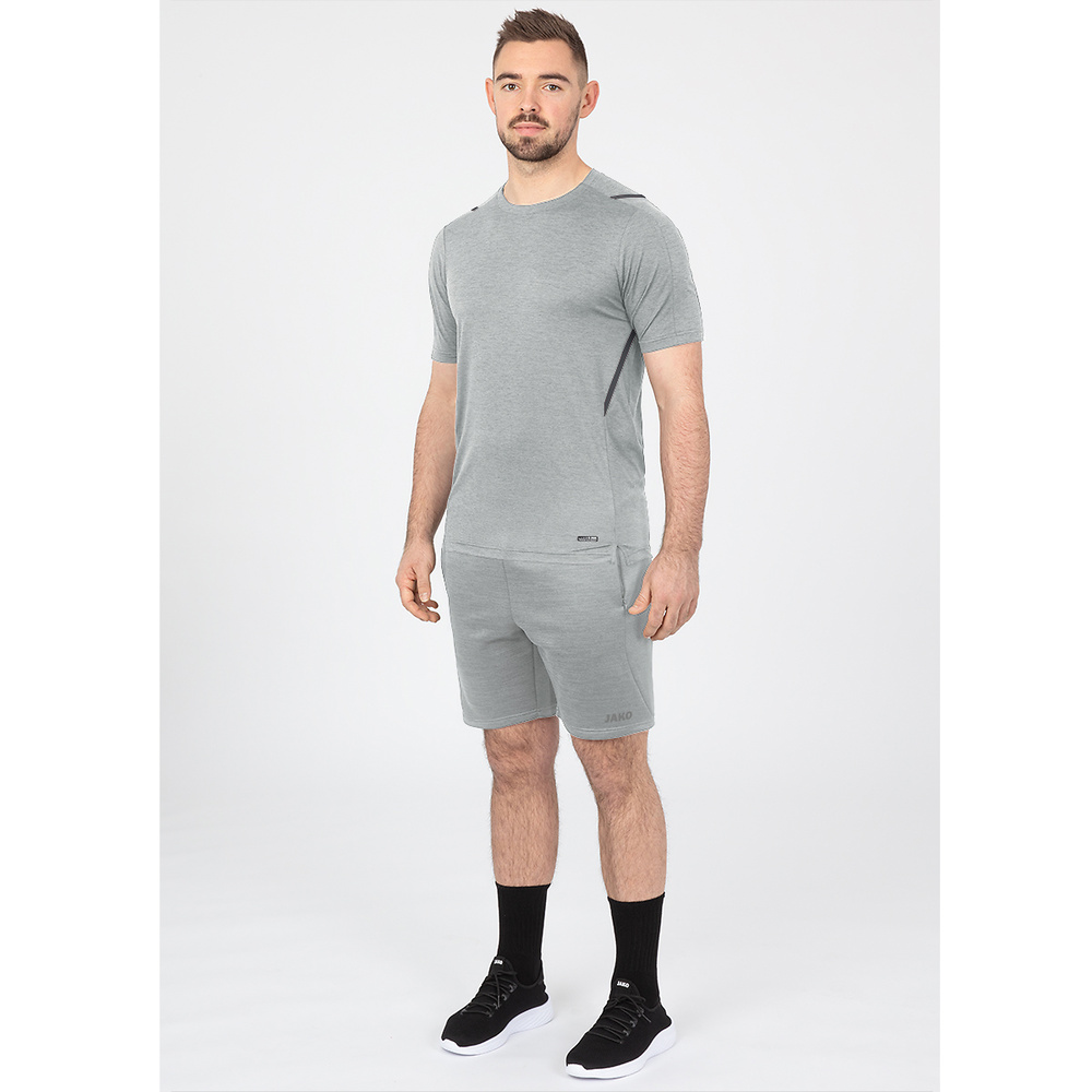 SHORTS JAKO CHALLENGE, LIGHT GREY MELANGE MEN. 