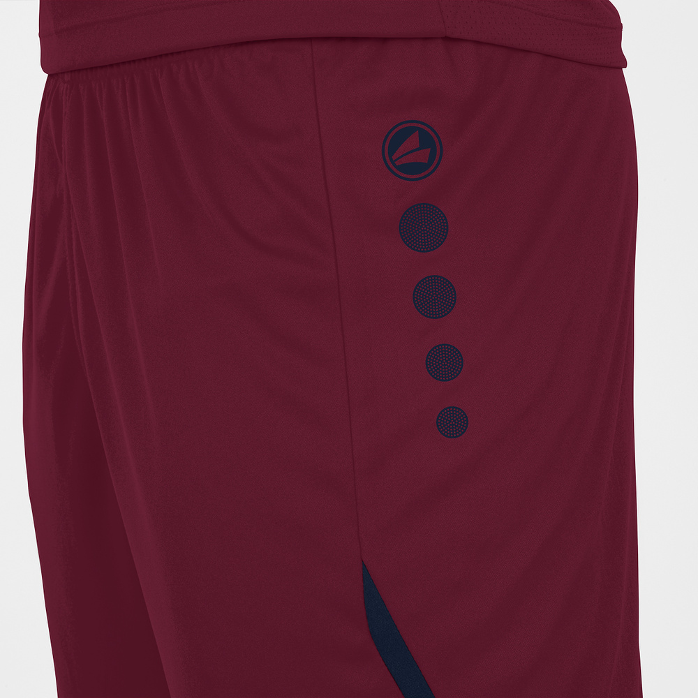 SHORTS JAKO CHALLENGE, MAROON-SEABLUE KIDS. 