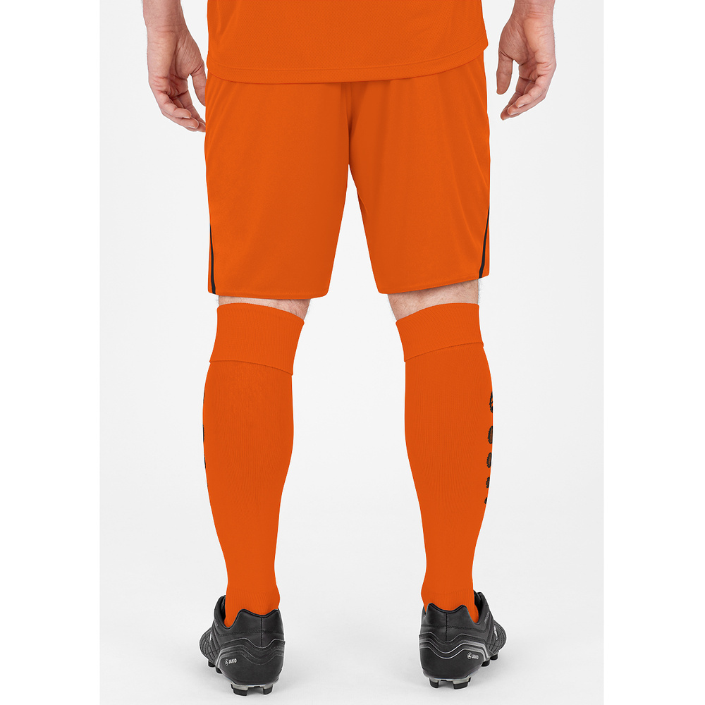 SHORTS JAKO CHALLENGE, NEON ORANGE-BLACK KIDS. 