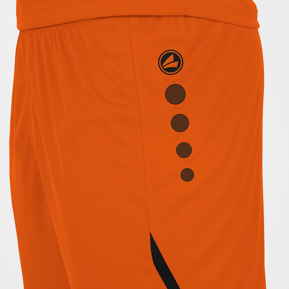 SHORTS JAKO CHALLENGE, NEON ORANGE-BLACK KIDS. 