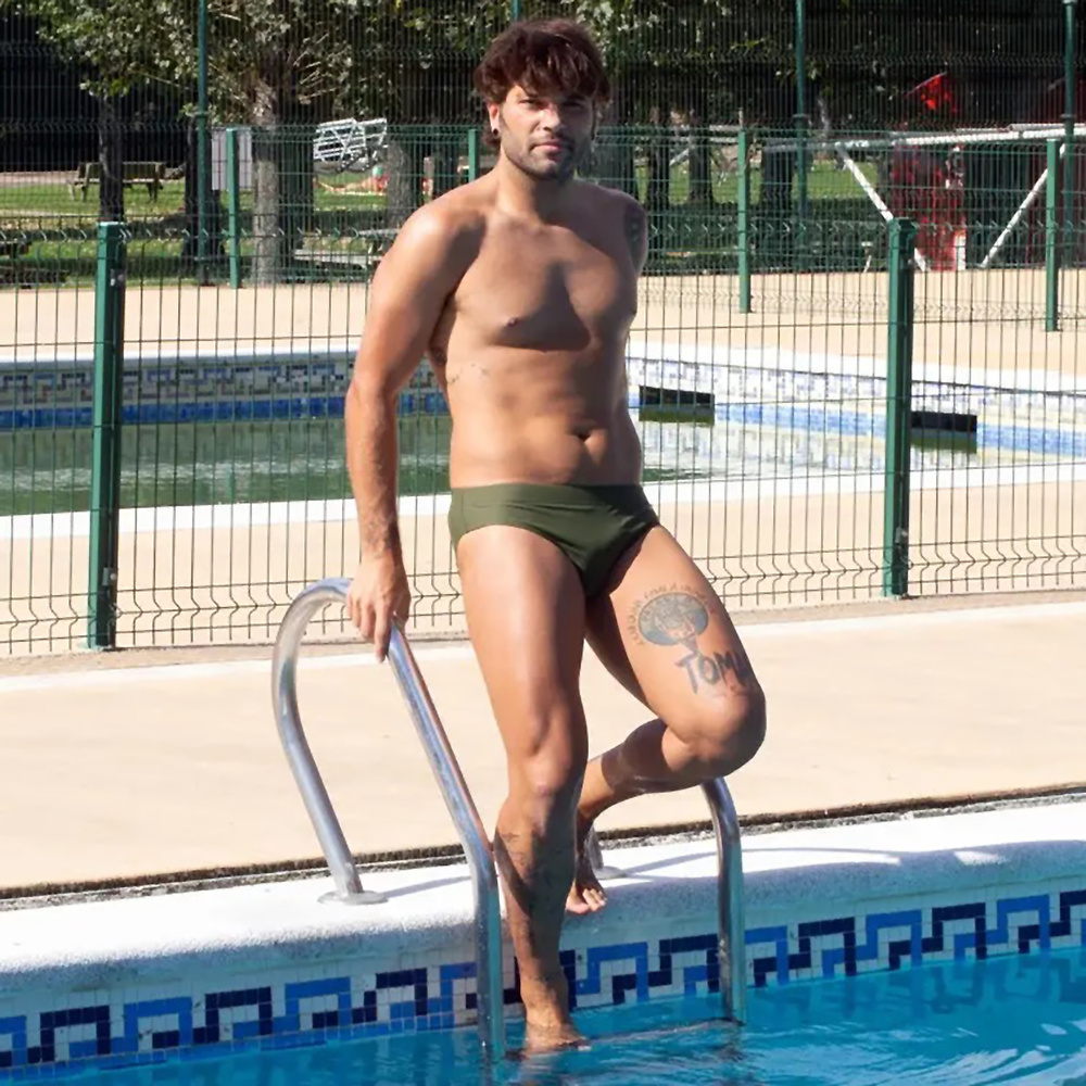 SLIP SQUBA TRAINING VERDE OSCURO HOMBRE. 