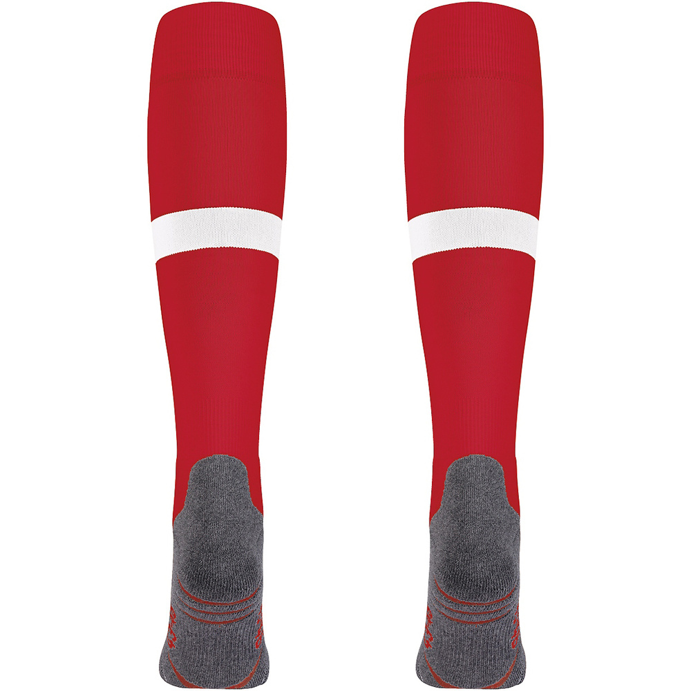 SOCKS JAKO BOCA, CHILI RED-WHITE. 