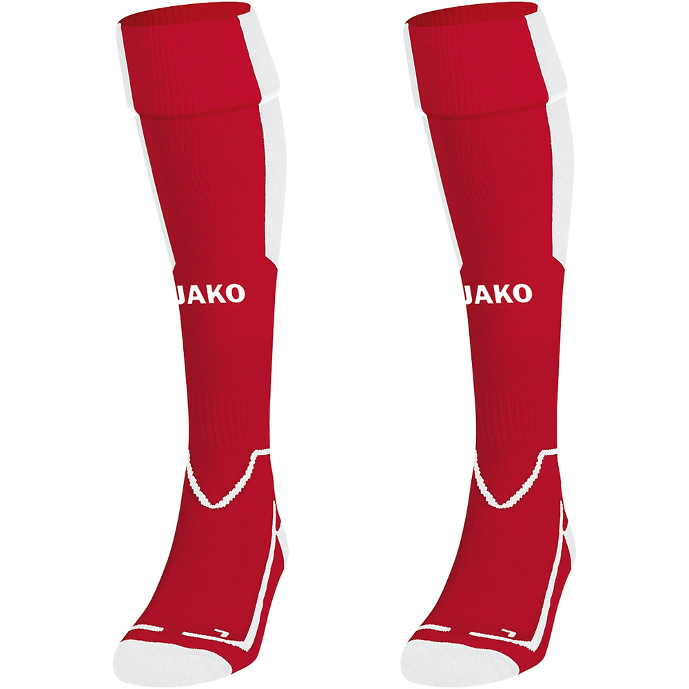 SOCKS JAKO LAZIO, CHILI RED-WHITE. 