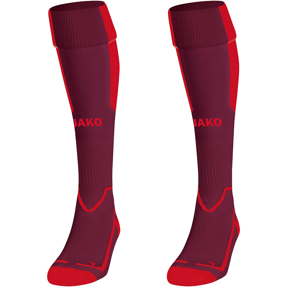 SOCKS JAKO LAZIO, DARK MAROON-SPORT RED. 