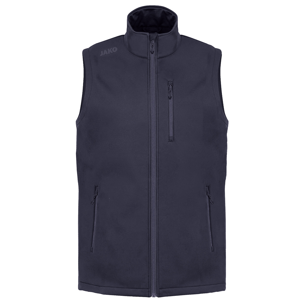 SOFTSHELL VEST JAKO PREMIUM, SEABLUE MEN. 