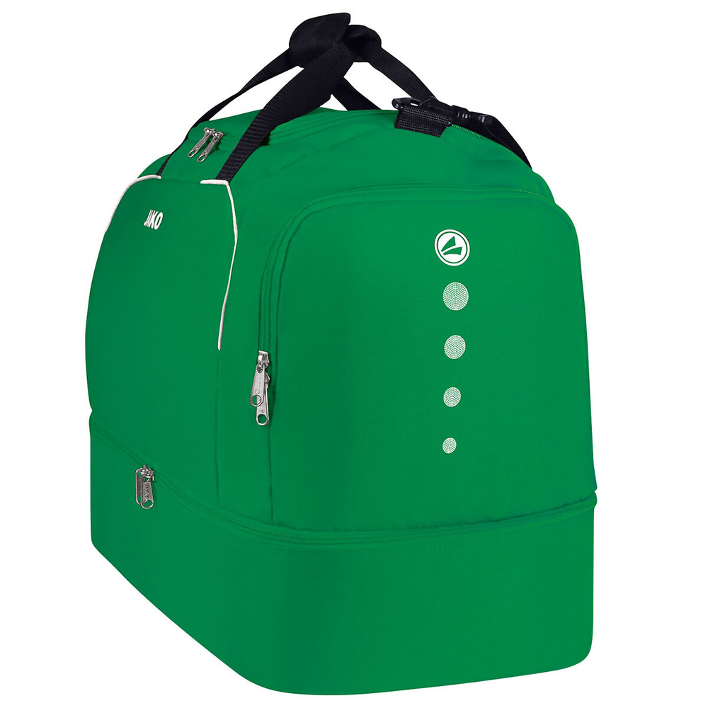 SPORTS BAG JAKO CLASSICO WITH BASE COMPARTMENT, SPORT GREEN. 