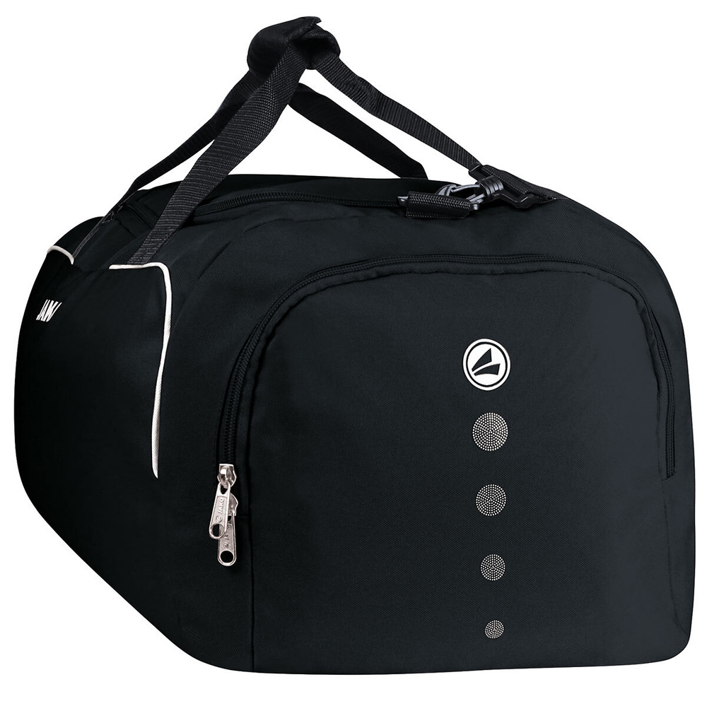 SPORTS BAG JAKO CLASSICO WITH SIDE WET COMPARTMENTS, BLACK. 