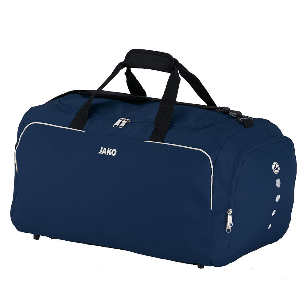 SPORTS BAG JAKO CLASSICO WITH SIDE WET COMPARTMENTS, SEABLUE. 