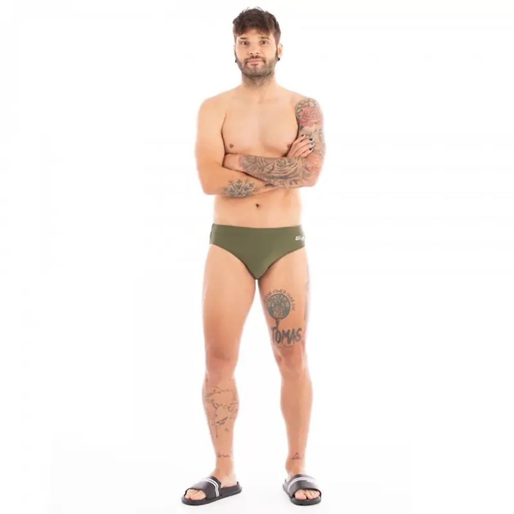 SQUBA TRAINING BRIEF DARK GREEN MAN. 